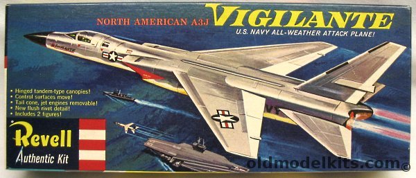 Revell 1/83 A3J  Vigilante - 'S' Issue - A-5A Nuclear Bomber, H196-98 plastic model kit